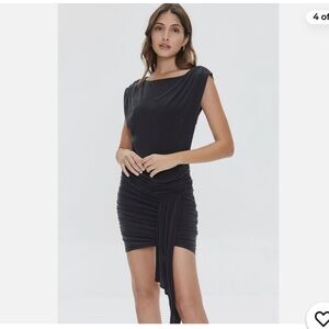 Ruched open back dress NWT